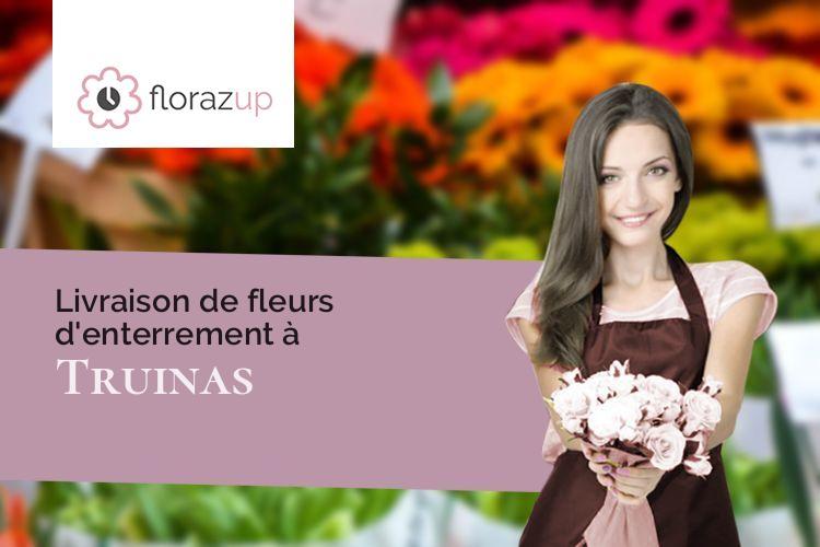 créations de fleurs pour un enterrement à Truinas (Drôme/26460)