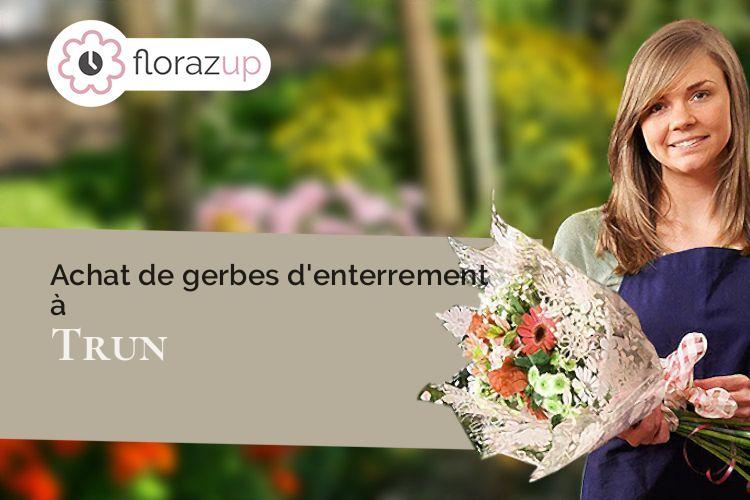 compositions de fleurs pour des obsèques à Trun (Orne/61160)