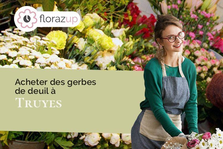 coeur de fleurs pour un décès à Truyes (Indre-et-Loire/37320)