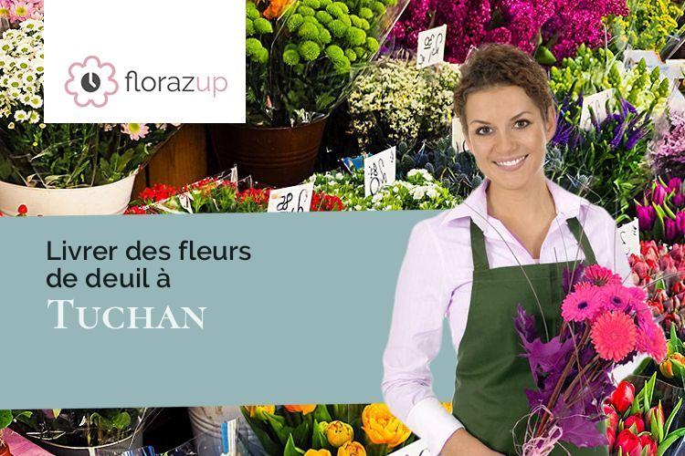 coeurs de fleurs pour des funérailles à Tuchan (Aude/11350)