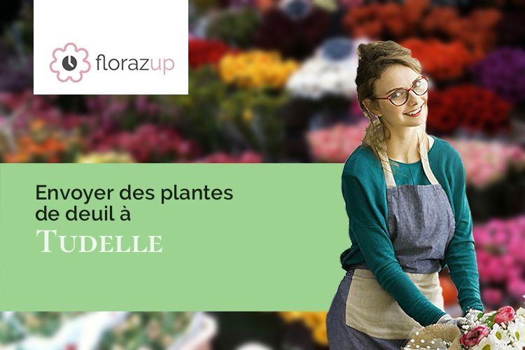 compositions de fleurs pour des funérailles à Tudelle (Gers/32190)