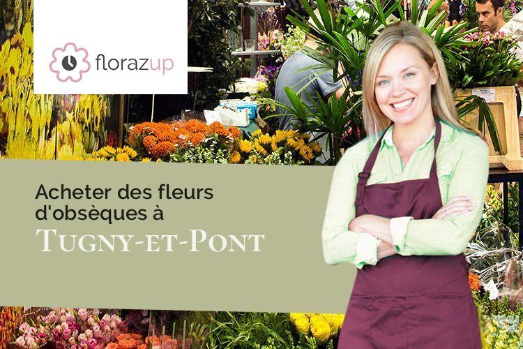 couronnes de fleurs pour une crémation à Tugny-et-Pont (Aisne/02640)