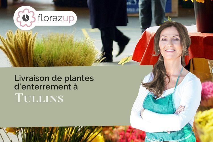 croix de fleurs pour un décès à Tullins (Isère/38210)