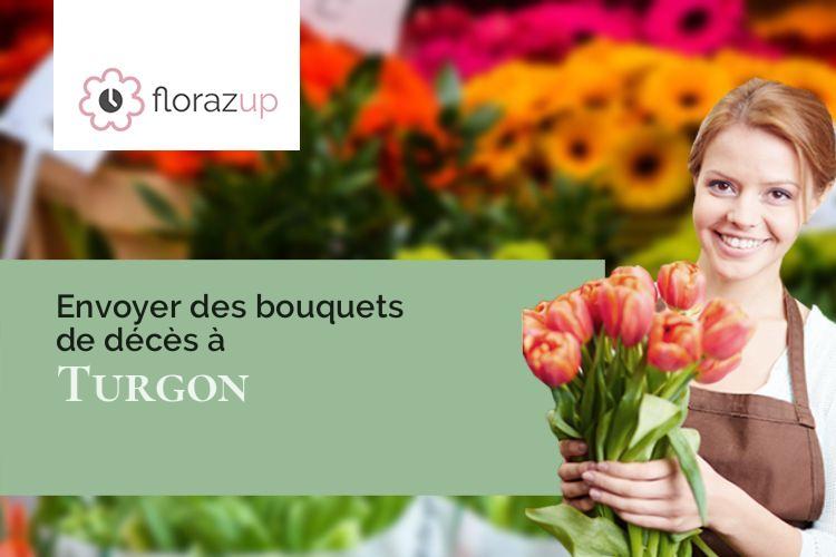 fleurs deuil pour un décès à Turgon (Charente/16350)