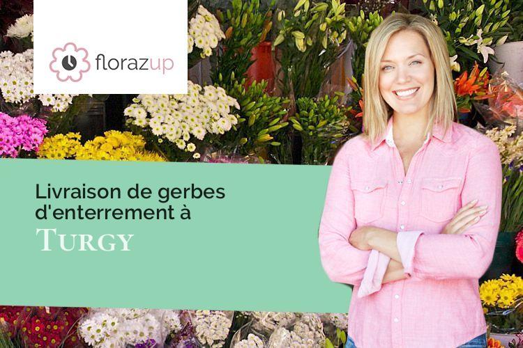 bouquets de fleurs pour une crémation à Turgy (Aube/10210)