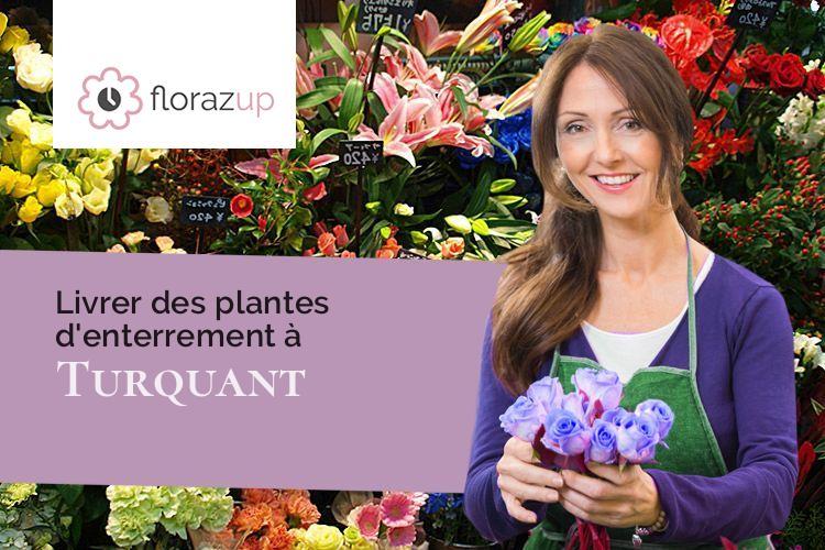 couronnes florales pour des obsèques à Turquant (Maine-et-Loire/49730)