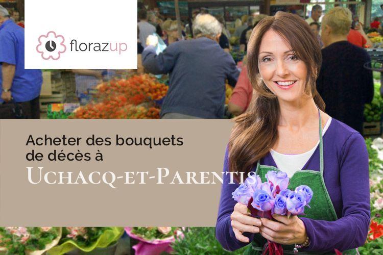 couronnes de fleurs pour un décès à Uchacq-et-Parentis (Landes/40090)