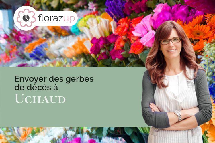 couronnes florales pour des obsèques à Uchaud (Gard/30620)