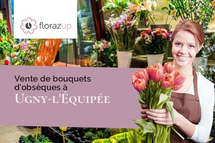 coeurs de fleurs pour une crémation à Ugny-l'Équipée (Somme/80400)