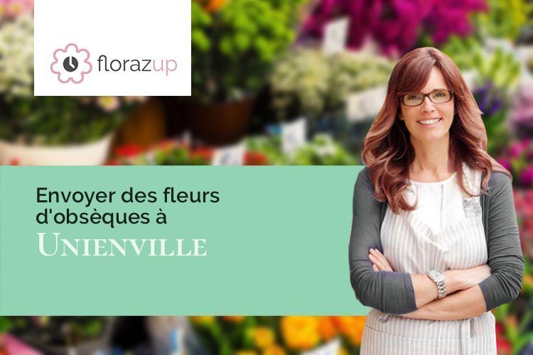 coeurs de fleurs pour des funérailles à Unienville (Aube/10140)