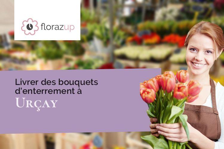 créations de fleurs pour un deuil à Urçay (Allier/03360)