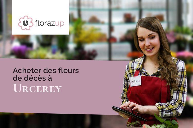 fleurs deuil pour un décès à Urcerey (Territoire de Belfort/90800)