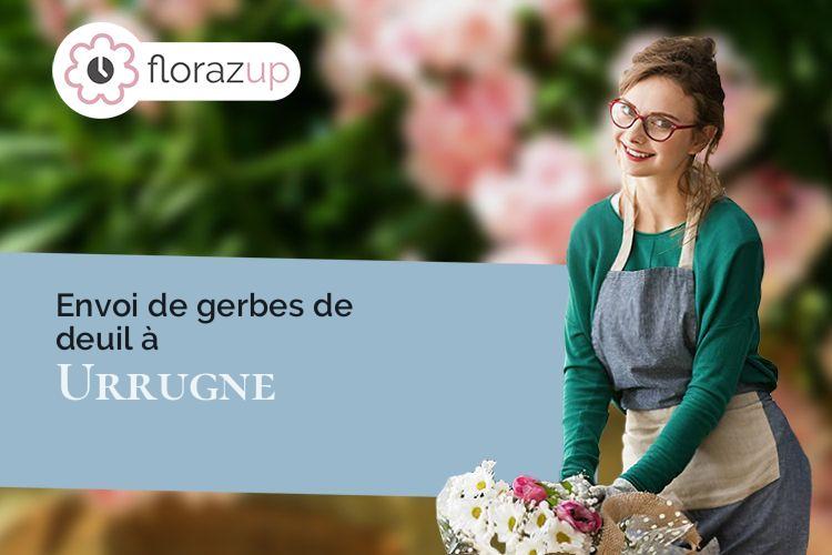 compositions florales pour un deuil à Urrugne (Pyrénées-Atlantiques/64122)