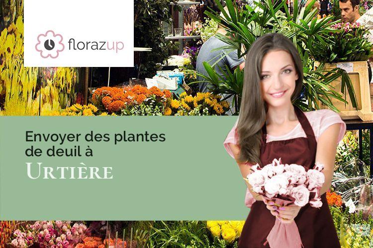 couronnes florales pour un décès à Urtière (Doubs/25470)