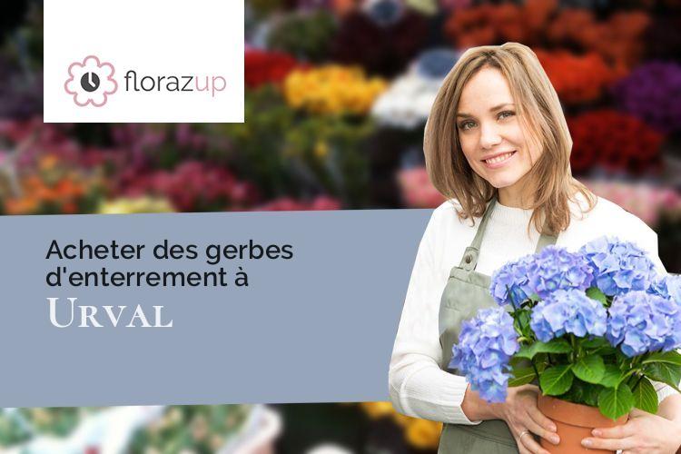 gerbes de fleurs pour des obsèques à Urval (Dordogne/24480)