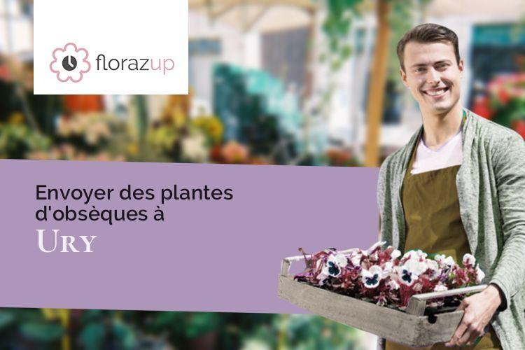 compositions de fleurs pour un enterrement à Ury (Seine-et-Marne/77760)
