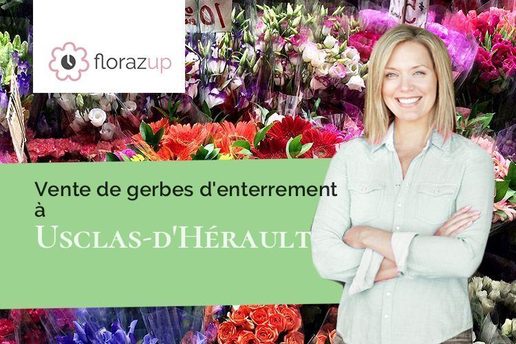 coupes de fleurs pour des obsèques à Usclas-d'Hérault (Hérault/34230)