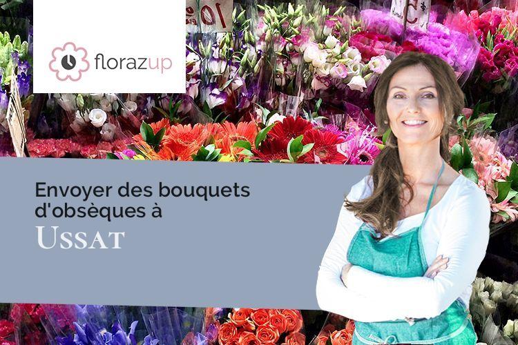 compositions florales pour un enterrement à Ussat (Ariège/09400)