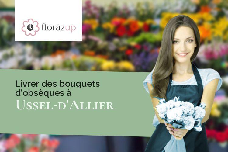 fleurs deuil pour une crémation à Ussel-d'Allier (Allier/03140)