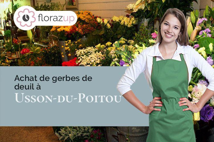 coupes de fleurs pour un décès à Usson-du-Poitou (Vienne/86350)