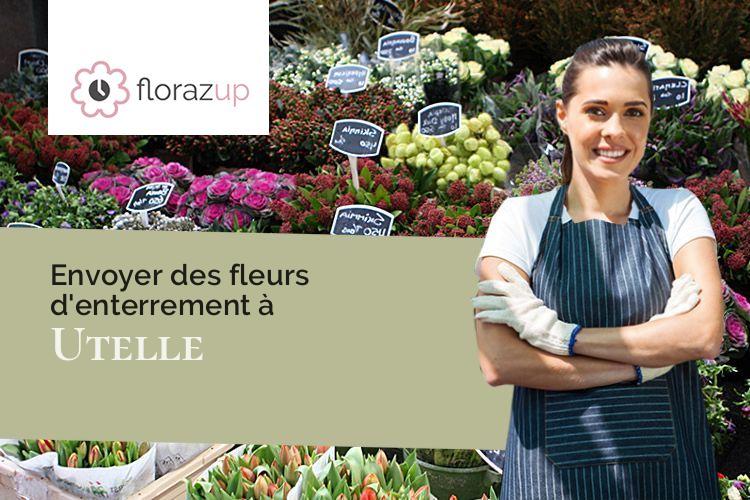 compositions de fleurs pour un décès à Utelle (Alpes-Maritimes/06450)