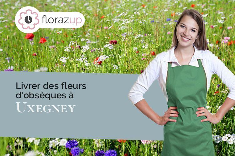 couronnes florales pour un enterrement à Uxegney (Vosges/88390)