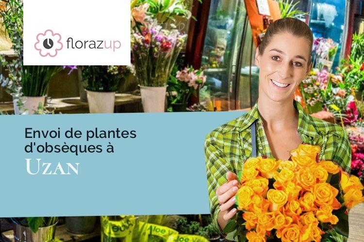couronnes florales pour un enterrement à Uzan (Pyrénées-Atlantiques/64370)