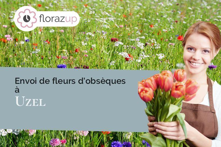 créations florales pour des funérailles à Uzel (Côtes-d'Armor/22460)
