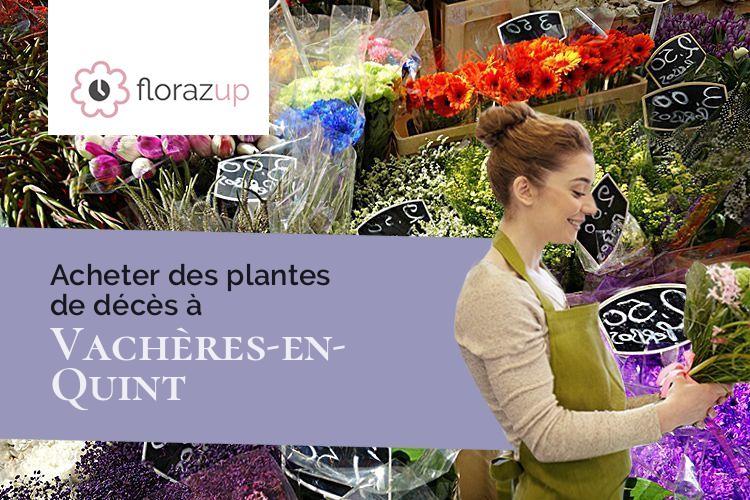 couronnes de fleurs pour un enterrement à Vachères-en-Quint (Drôme/26150)