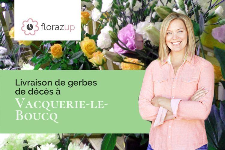 couronnes florales pour des obsèques à Vacquerie-le-Boucq (Pas-de-Calais/62270)