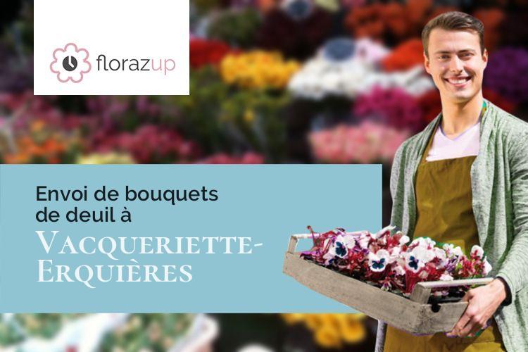 coeurs de fleurs pour une crémation à Vacqueriette-Erquières (Pas-de-Calais/62140)