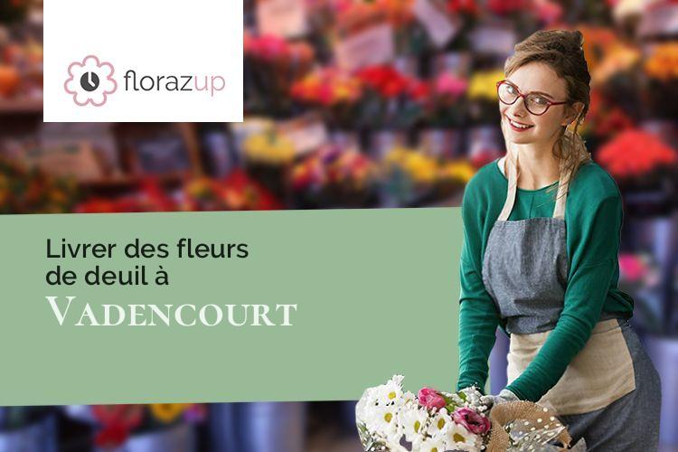 compositions de fleurs pour un enterrement à Vadencourt (Aisne/02120)