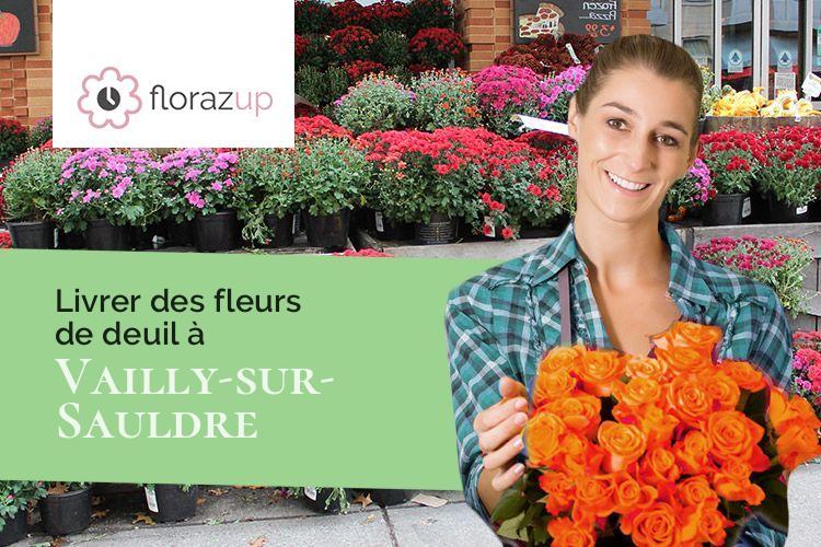 coupes de fleurs pour un décès à Vailly-sur-Sauldre (Cher/18260)
