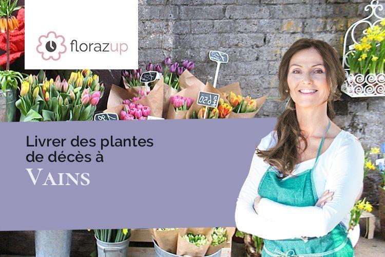 compositions florales pour un décès à Vains (Manche/50300)