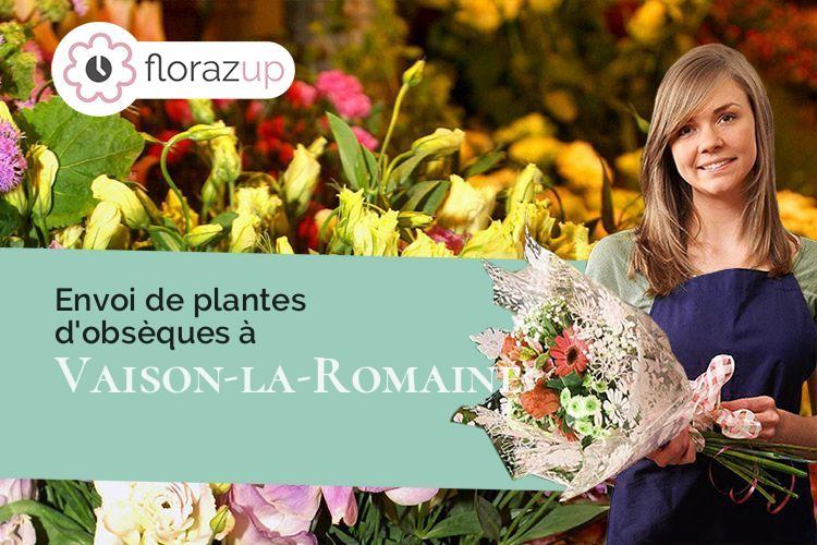 créations florales pour des obsèques à Vaison-la-Romaine (Vaucluse/84110)
