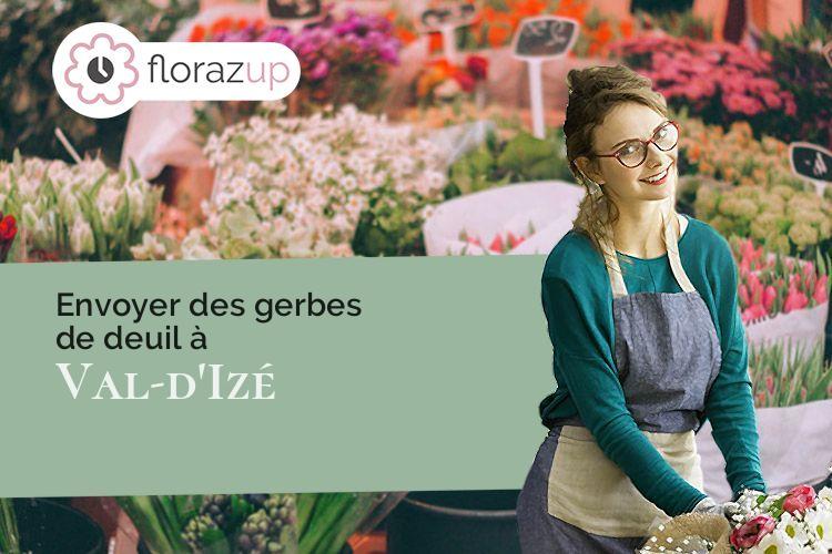 coeur de fleurs pour des funérailles à Val-d'Izé (Ille-et-Vilaine/35450)