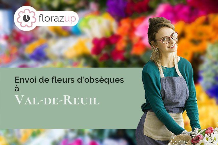 gerbes de fleurs pour un enterrement à Val-de-Reuil (Eure/27100)