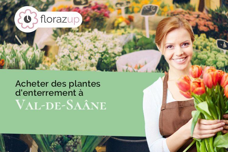 coeur de fleurs pour un enterrement à Val-de-Saâne (Seine-Maritime/76890)