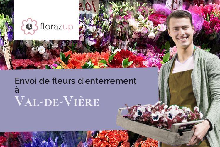 compositions de fleurs pour un deuil à Val-de-Vière (Marne/51340)