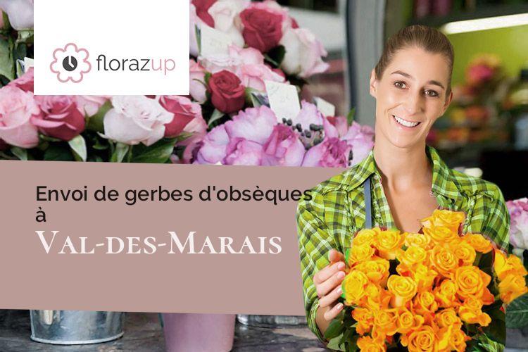 compositions florales pour un deuil à Val-des-Marais (Marne/51130)
