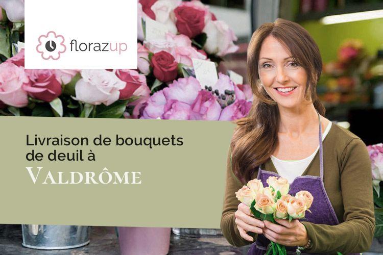 compositions florales pour des funérailles à Valdrôme (Drôme/26310)