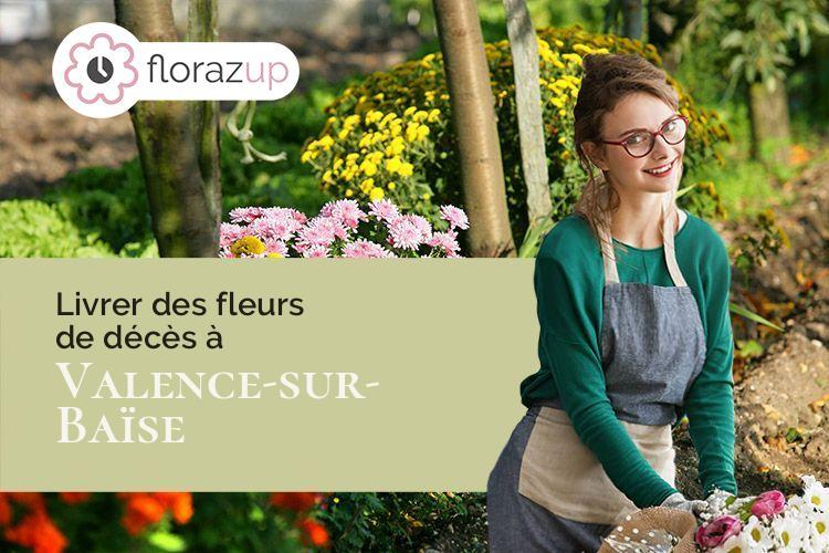 créations florales pour un décès à Valence-sur-Baïse (Gers/32310)