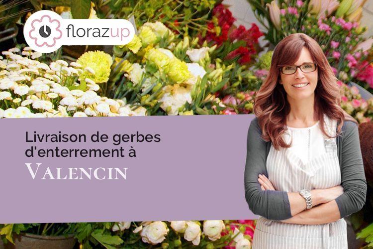 compositions de fleurs pour des funérailles à Valencin (Isère/38540)