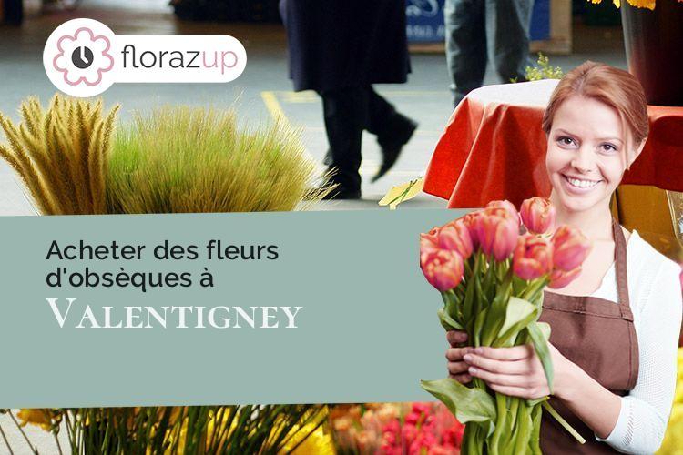 gerbes de fleurs pour un deuil à Valentigney (Doubs/25700)