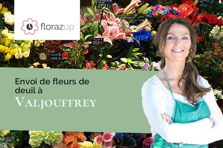 gerbes de fleurs pour un enterrement à Valjouffrey (Isère/38740)