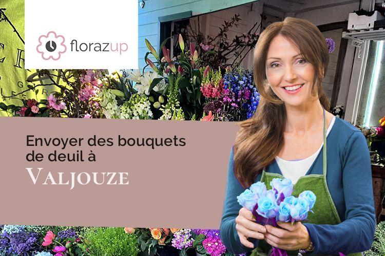 couronnes florales pour des obsèques à Valjouze (Cantal/15170)