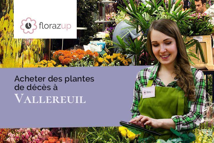 compositions de fleurs pour des funérailles à Vallereuil (Dordogne/24190)