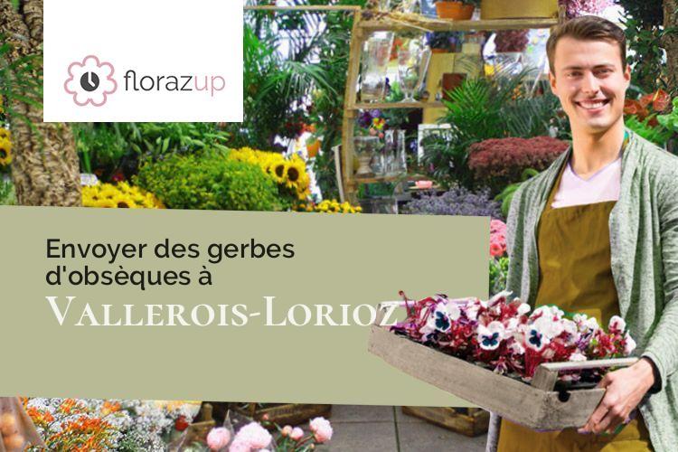 gerbes de fleurs pour des funérailles à Vallerois-Lorioz (Haute-Saône/70000)