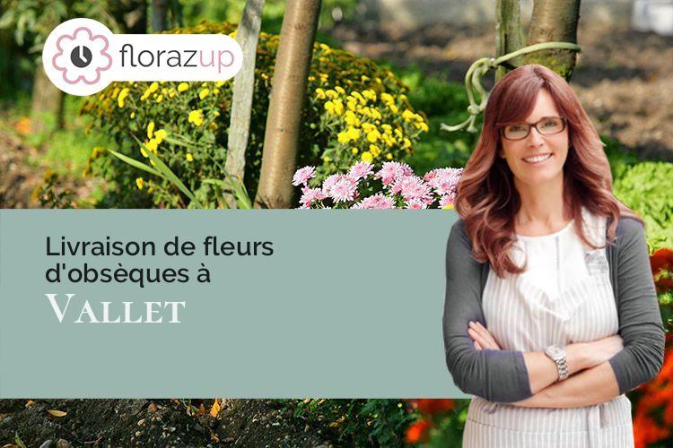 couronnes de fleurs pour un enterrement à Vallet (Loire-Atlantique/44330)