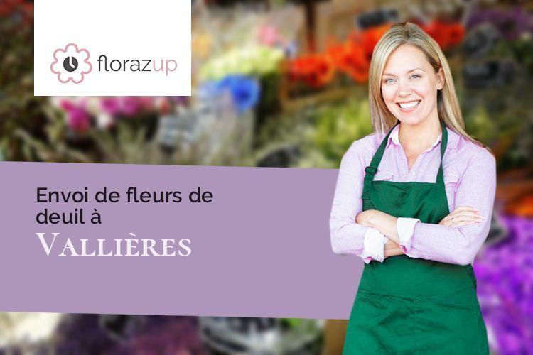 couronnes florales pour un décès à Vallières (Aube/10210)